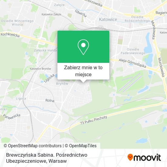 Mapa Brewczyńska Sabina. Pośrednictwo Ubezpieczeniowe