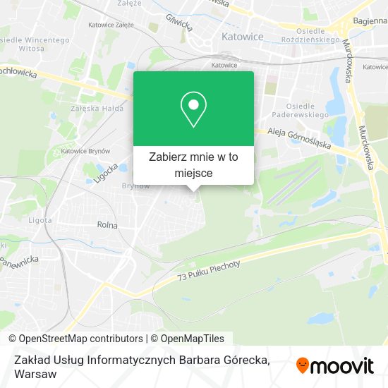 Mapa Zakład Usług Informatycznych Barbara Górecka