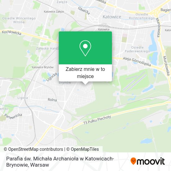 Mapa Parafia św. Michała Archanioła w Katowicach-Brynowie