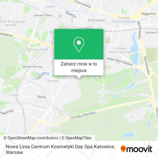 Mapa Nowa Linia Centrum Kosmetyki Day Spa Katowice