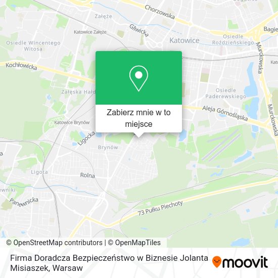 Mapa Firma Doradcza Bezpieczeństwo w Biznesie Jolanta Misiaszek