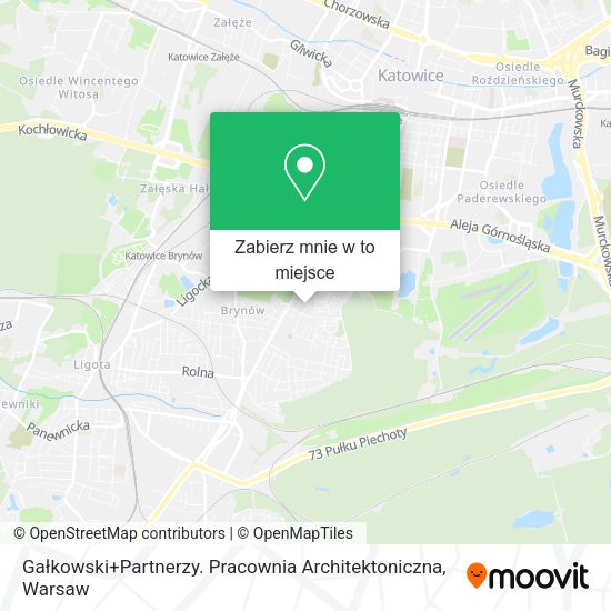 Mapa Gałkowski+Partnerzy. Pracownia Architektoniczna