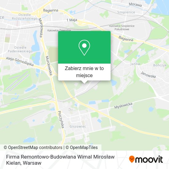 Mapa Firma Remontowo-Budowlana Wimal Mirosław Kielan