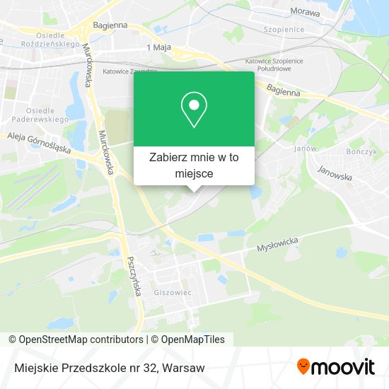 Mapa Miejskie Przedszkole nr 32