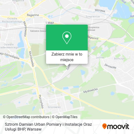 Mapa Sztrom Damian Urban Pomiary i Instalacje Oraz Usługi BHP