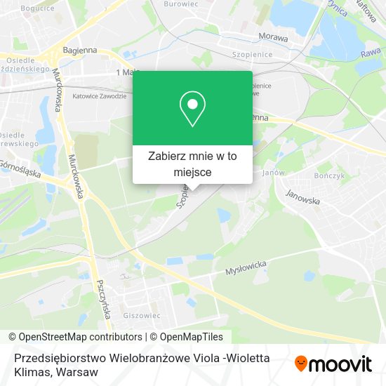 Mapa Przedsiębiorstwo Wielobranżowe Viola -Wioletta Klimas