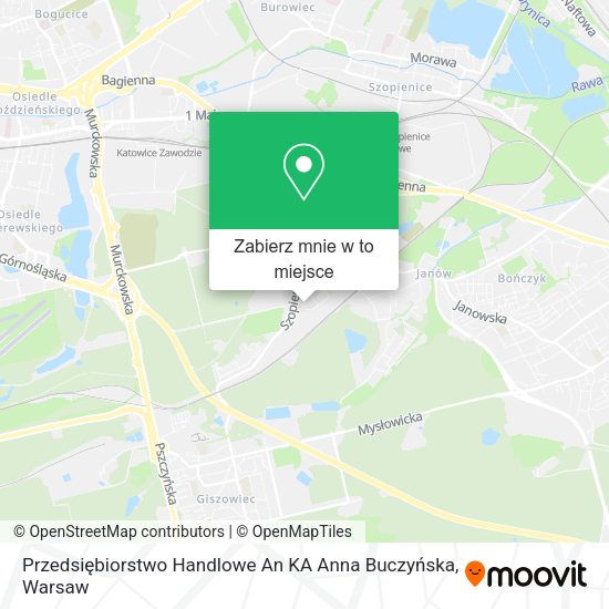 Mapa Przedsiębiorstwo Handlowe An KA Anna Buczyńska