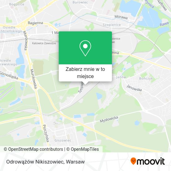 Mapa Odrowążów Nikiszowiec