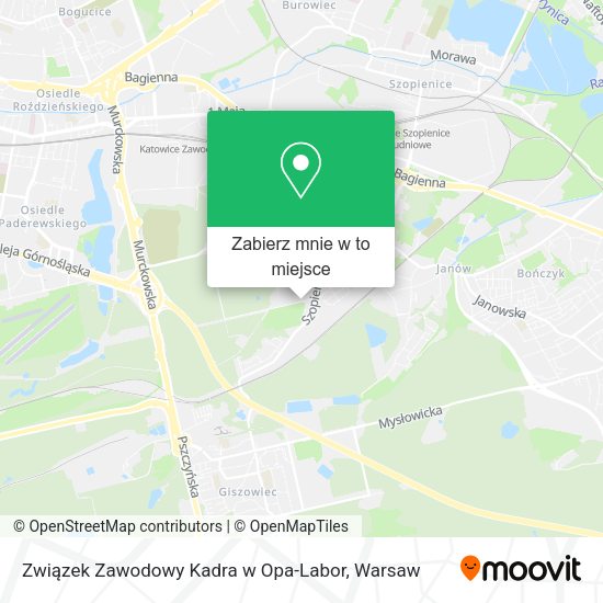 Mapa Związek Zawodowy Kadra w Opa-Labor