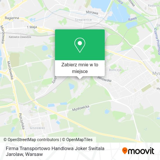 Mapa Firma Transportowo Handlowa Joker Switala Jarolaw