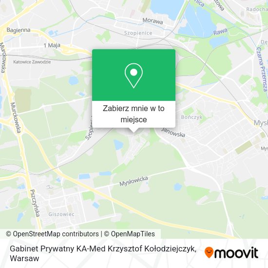 Mapa Gabinet Prywatny KA-Med Krzysztof Kołodziejczyk