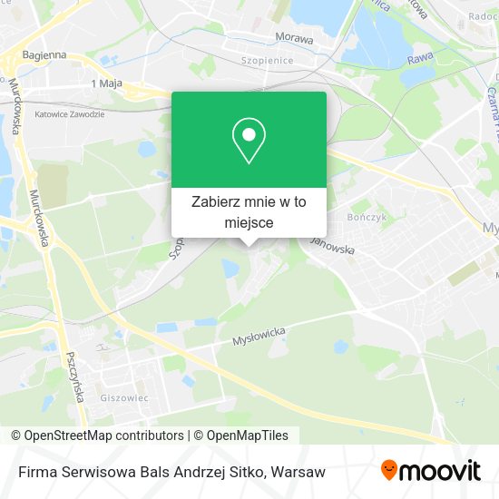 Mapa Firma Serwisowa Bals Andrzej Sitko