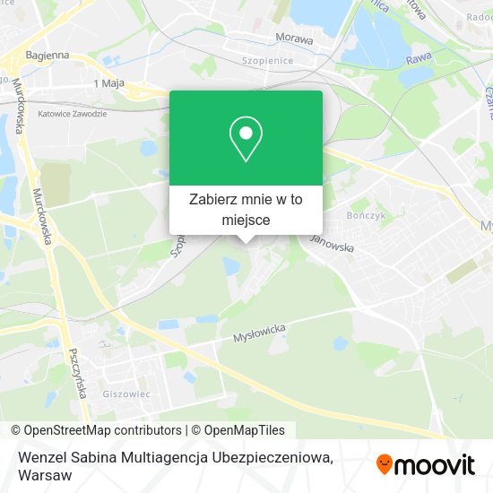 Mapa Wenzel Sabina Multiagencja Ubezpieczeniowa