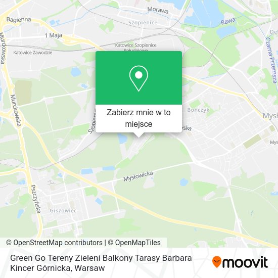 Mapa Green Go Tereny Zieleni Balkony Tarasy Barbara Kincer Górnicka