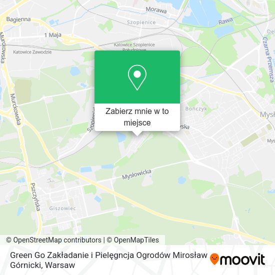 Mapa Green Go Zakładanie i Pielęgncja Ogrodów Mirosław Górnicki