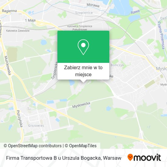 Mapa Firma Transportowa B u Urszula Bogacka