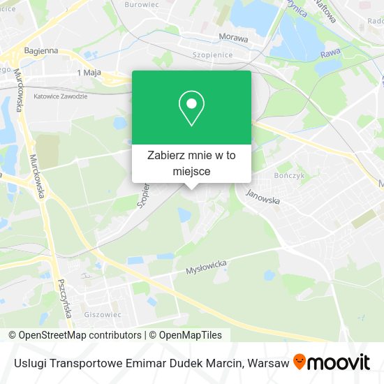 Mapa Uslugi Transportowe Emimar Dudek Marcin