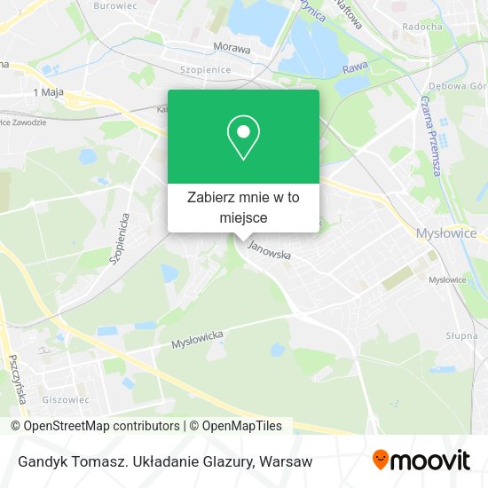 Mapa Gandyk Tomasz. Układanie Glazury