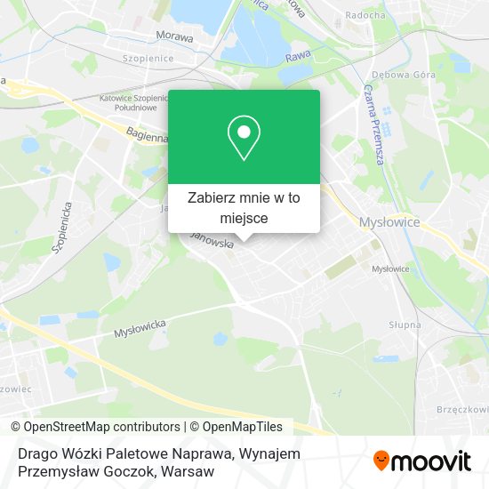 Mapa Drago Wózki Paletowe Naprawa, Wynajem Przemysław Goczok