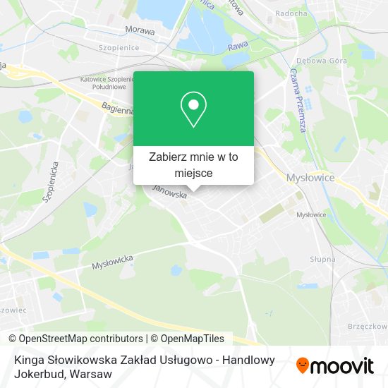 Mapa Kinga Słowikowska Zakład Usługowo - Handlowy Jokerbud