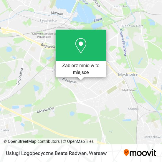 Mapa Usługi Logopedyczne Beata Radwan