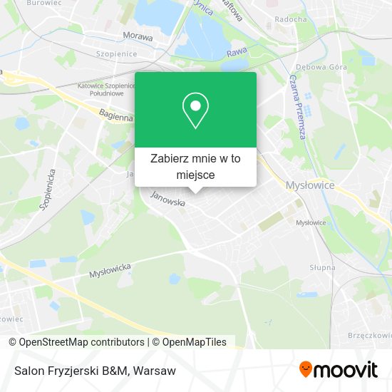 Mapa Salon Fryzjerski B&M