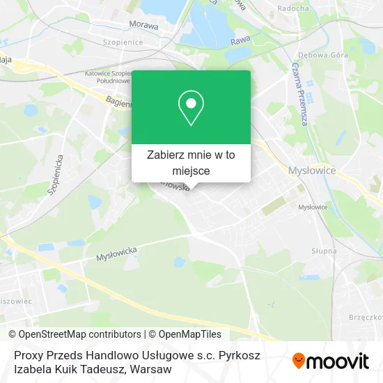 Mapa Proxy Przeds Handlowo Usługowe s.c. Pyrkosz Izabela Kuik Tadeusz