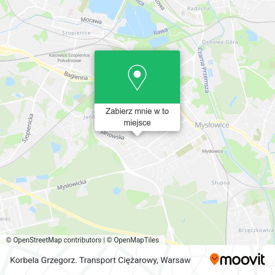 Mapa Korbela Grzegorz. Transport Ciężarowy