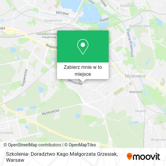 Mapa Szkolenia- Doradztwo Kago Małgorzata Grzesiak