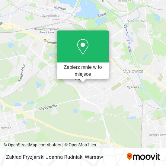 Mapa Zakład Fryzjerski Joanna Rudniak