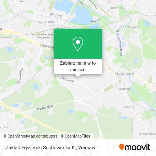 Mapa Zakład Fryzjerski Suchowirska K.