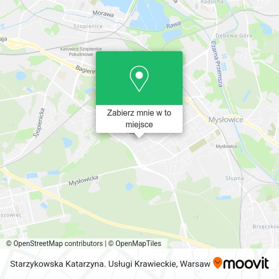 Mapa Starzykowska Katarzyna. Usługi Krawieckie