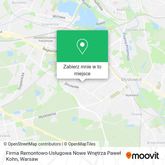 Mapa Firma Remontowo-Usługowa Nowe Wnętrza Paweł Kohn