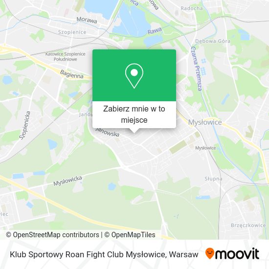 Mapa Klub Sportowy Roan Fight Club Mysłowice