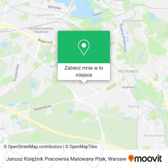 Mapa Janusz Księżnik Pracownia Malowany Ptak