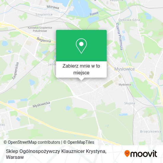 Mapa Sklep Ogólnospożywczy Klauznicer Krystyna