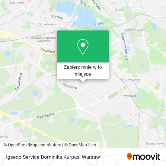 Mapa Igsedo Service Dominika Kurpas