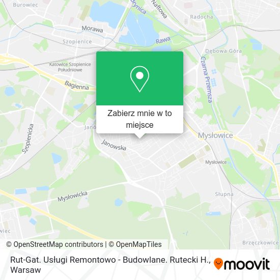 Mapa Rut-Gat. Usługi Remontowo - Budowlane. Rutecki H.