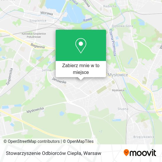 Mapa Stowarzyszenie Odbiorców Ciepła