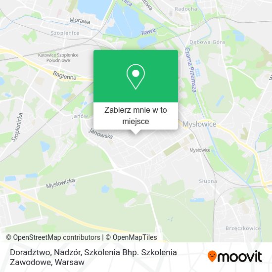 Mapa Doradztwo, Nadzór, Szkolenia Bhp. Szkolenia Zawodowe