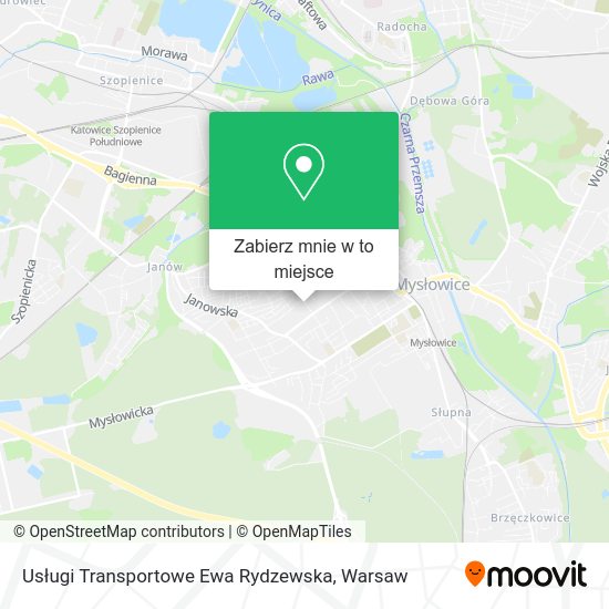 Mapa Usługi Transportowe Ewa Rydzewska