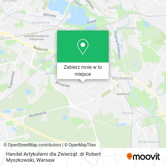 Mapa Handel Artykułami dla Zwierząt. dr Robert Myszkowski