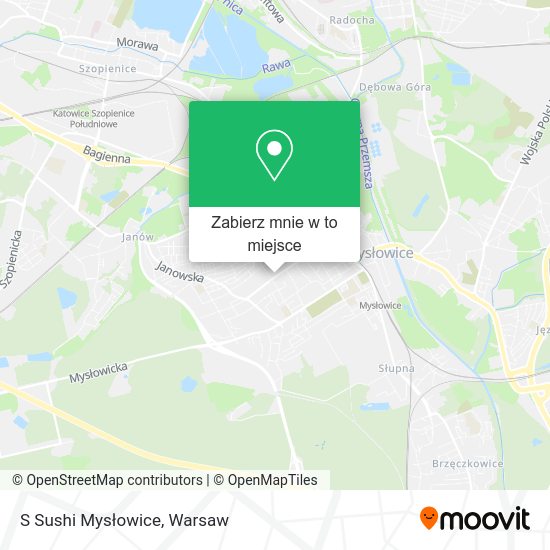 Mapa S Sushi Mysłowice