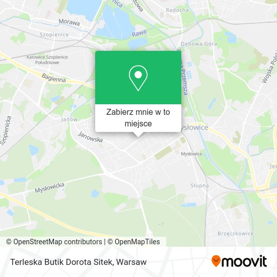 Mapa Terleska Butik Dorota Sitek