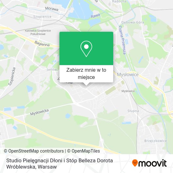 Mapa Studio Pielęgnacji Dłoni i Stóp Belleza Dorota Wróblewska