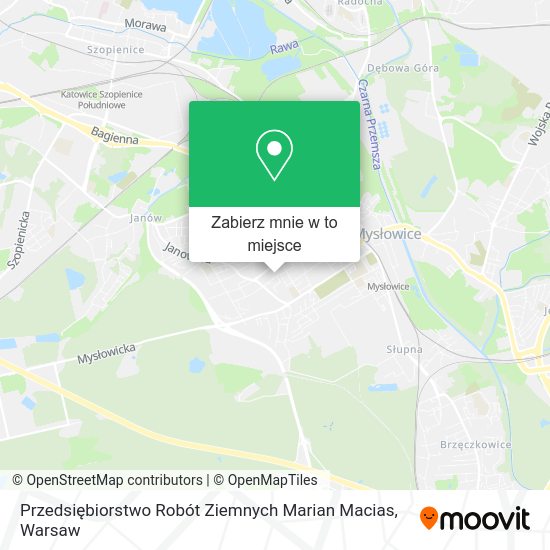 Mapa Przedsiębiorstwo Robót Ziemnych Marian Macias