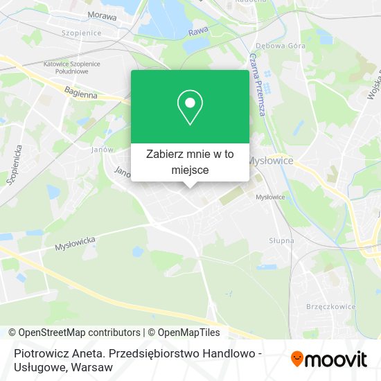 Mapa Piotrowicz Aneta. Przedsiębiorstwo Handlowo - Usługowe