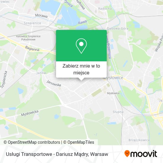 Mapa Usługi Transportowe - Dariusz Mądry