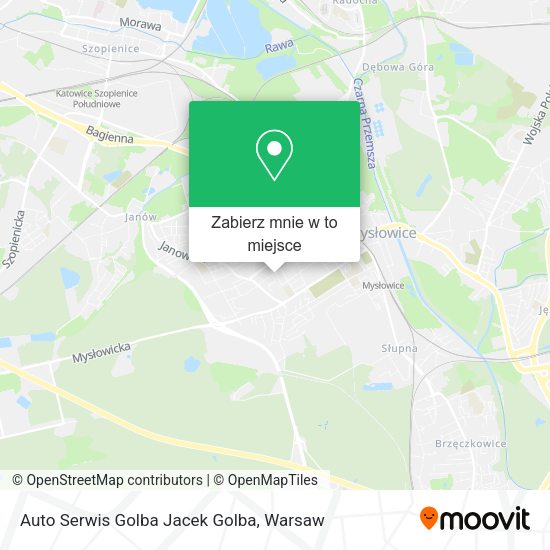 Mapa Auto Serwis Golba Jacek Golba