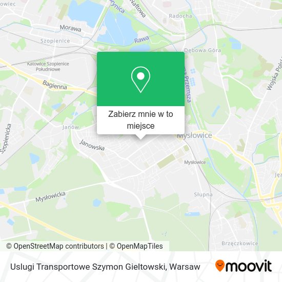 Mapa Uslugi Transportowe Szymon Gieltowski